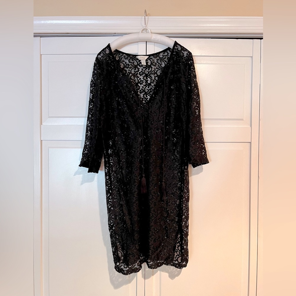 Soma lace swim coverup